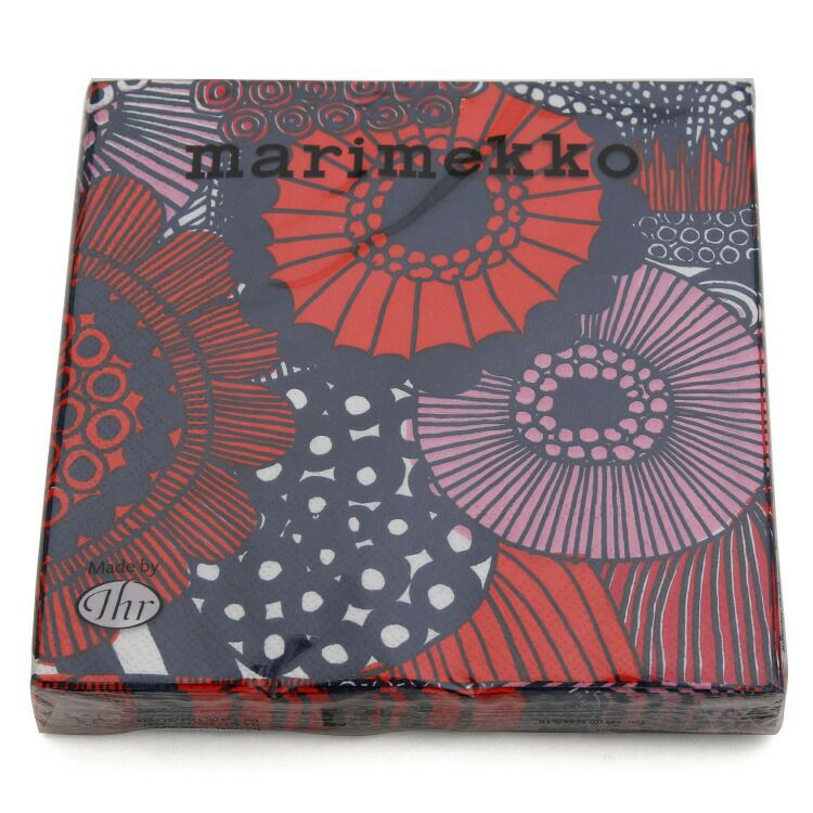 マリメッコ（marimekko） シイルトラプータルハ/SIIRTOLAPUUTARHA ペーパーナプキン ブルー