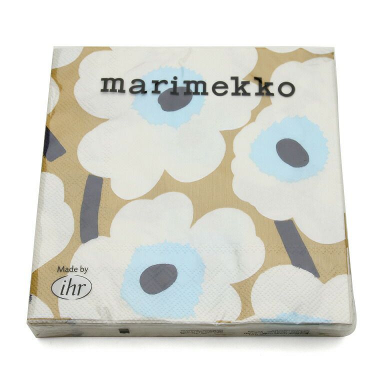 マリメッコ（marimekko） ウニッコ/UNIKKO ペーパーナプキン クリームゴールド
