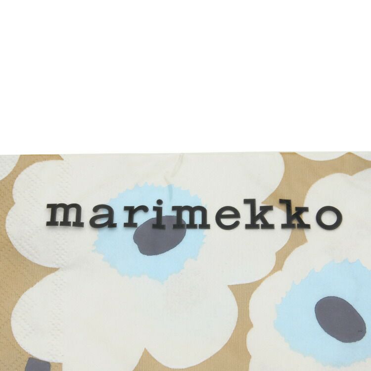 マリメッコ（marimekko） ウニッコ/UNIKKO ペーパーナプキン クリームゴールド