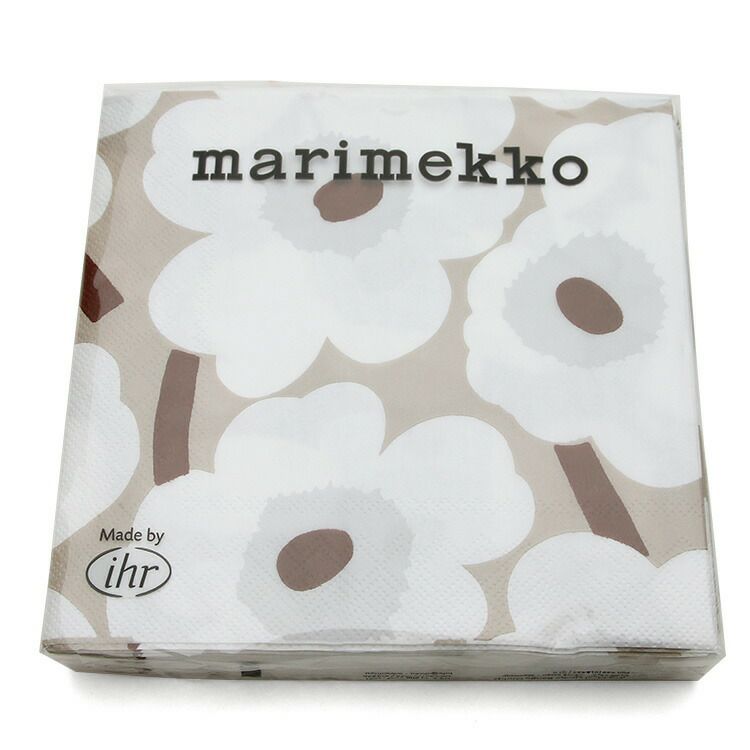 マリメッコ（marimekko） ウニッコ/UNIKKO ペーパーナプキン ホワイトリネン