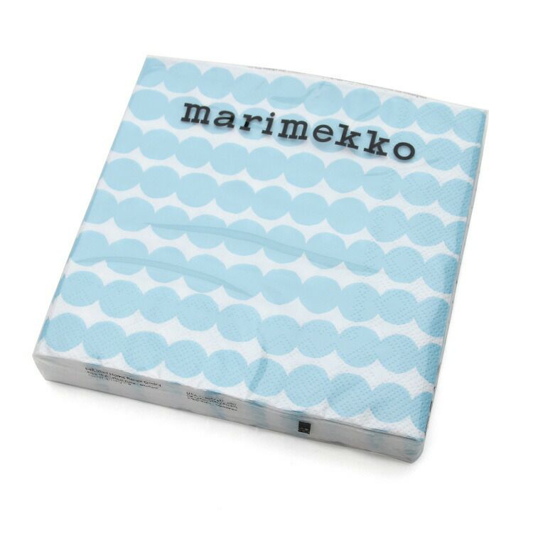 マリメッコ（marimekko） ラシィマット/RASYMATTO ペーパーナプキン ライトブルー