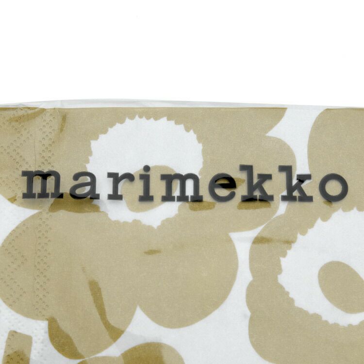 マリメッコ（marimekko） ウニッコ/UNIKKO ペーパーナプキン ホワイトゴールド