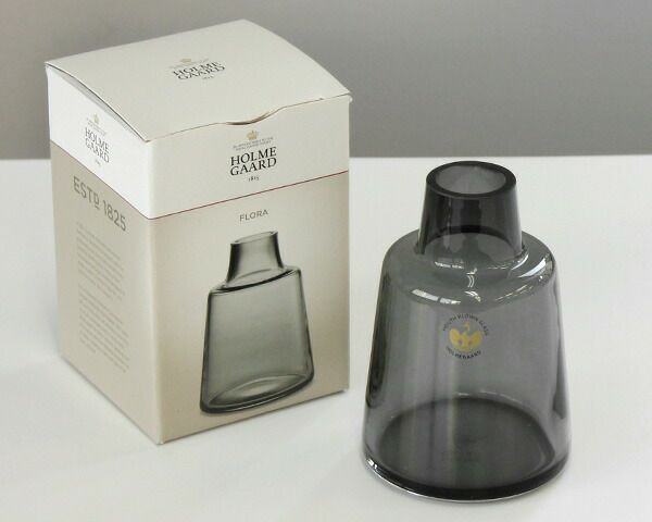 ホルムガード（Holmegaard） フローラ/Flora ベース 12cm ショート スモーク