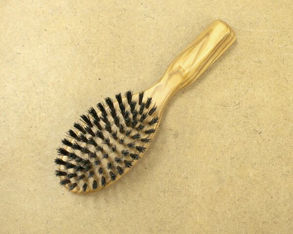 レデッカー（REDECKER） オリーブウッド オーバル ヘアブラシ 17.5cm イノシシ毛