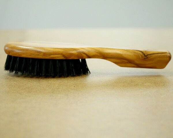 レデッカー（REDECKER） オリーブウッド オーバル ヘアブラシ 17.5cm イノシシ毛