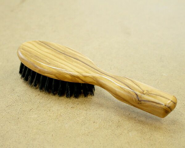 レデッカー（REDECKER） オリーブウッド オーバル ヘアブラシ 17.5cm イノシシ毛