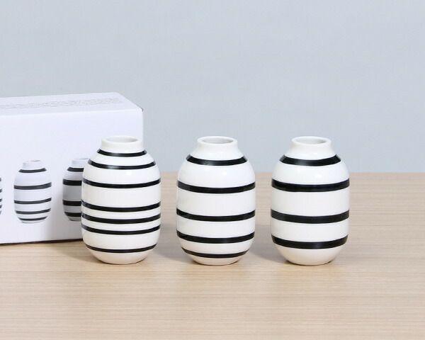 ケーラー（Kahler） オマジオ/Omaggio ベース ミニ 3個セット ブラック