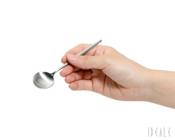 クチポール（Cutipol） ムーンマット/MOON MATT コーヒー/ティー スプーン シルバー