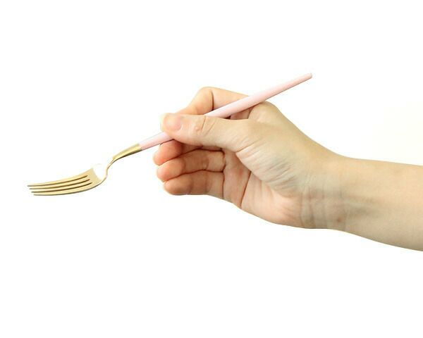 クチポール（Cutipol） ゴア/GOA デザートフォーク ピンクマットゴールド