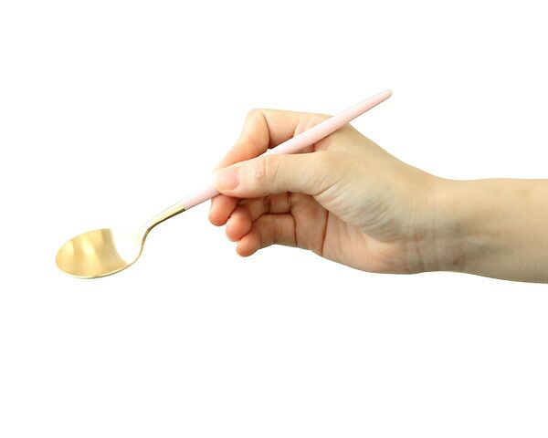 クチポール（Cutipol） ゴア/GOA デザートスプーン ピンクマットゴールド