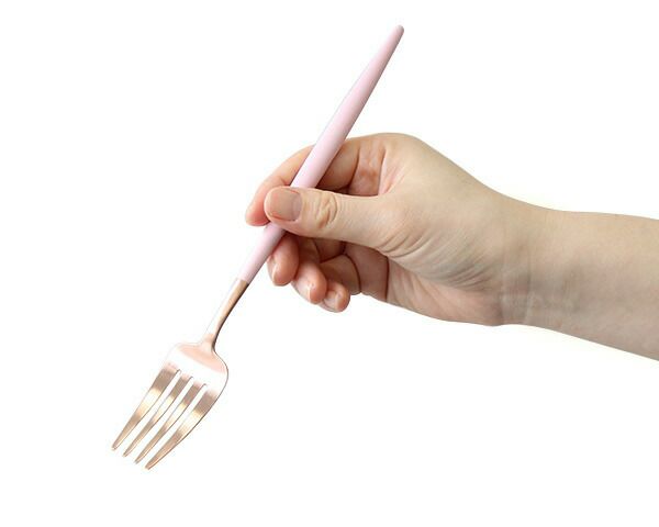 クチポール（Cutipol） ゴア/GOA ディナー/テーブルフォーク ピンクマットローズゴールド