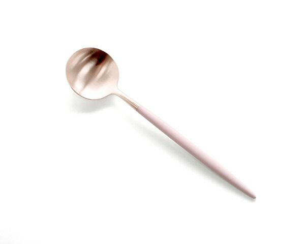 クチポール（Cutipol） ゴア/GOA デザートスプーン ピンクマットローズゴールド