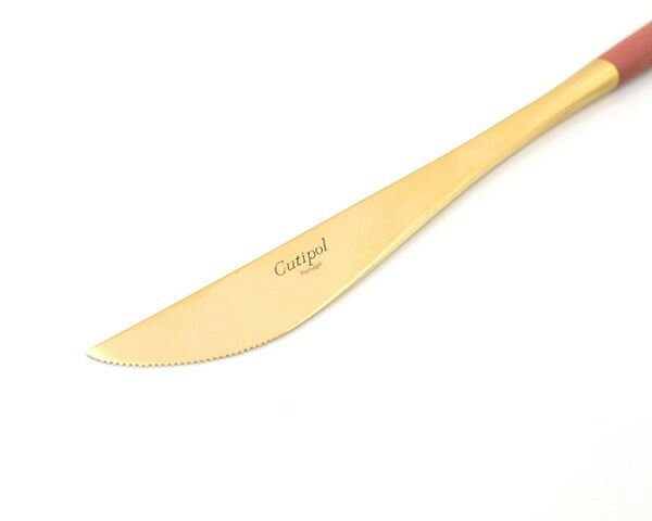 クチポール（Cutipol） ゴア/GOA ディナーナイフ レッドマットゴールド