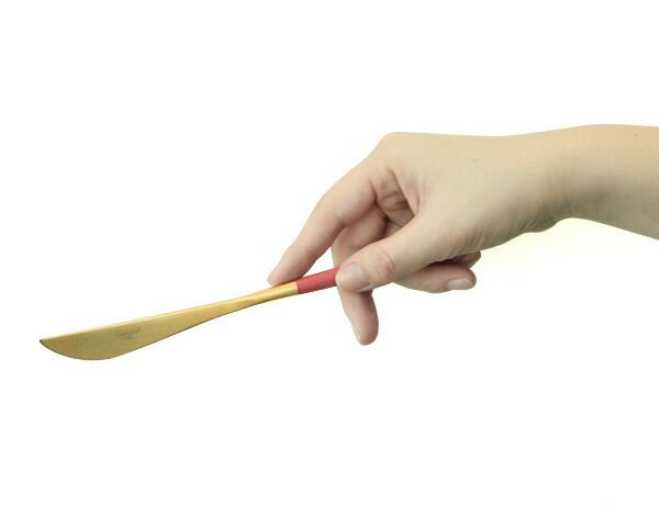 クチポール（Cutipol） ゴア/GOA ディナーナイフ レッドマットゴールド