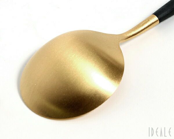 クチポール（Cutipol） ゴア/GOA ディナースプーン ブラックマットゴールド