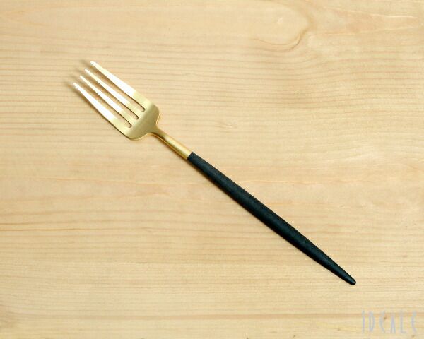 クチポール（Cutipol） ゴア/GOA デザートフォーク ブラックマットゴールド