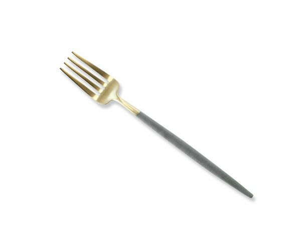 クチポール（Cutipol） ゴア/GOA デザートフォーク グレーマットゴールド