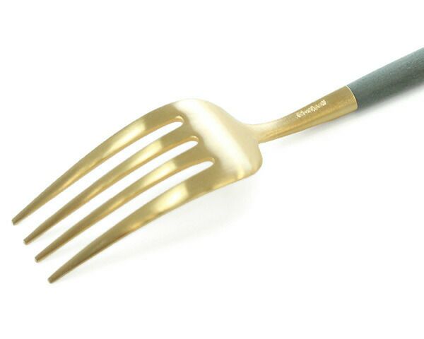 クチポール（Cutipol） ゴア/GOA デザートフォーク グレーマットゴールド