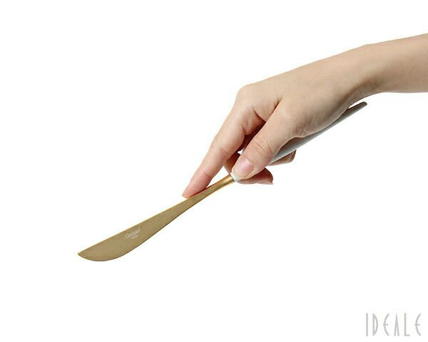 クチポール（Cutipol） ゴア/GOA ディナーナイフ ホワイトマットゴールド