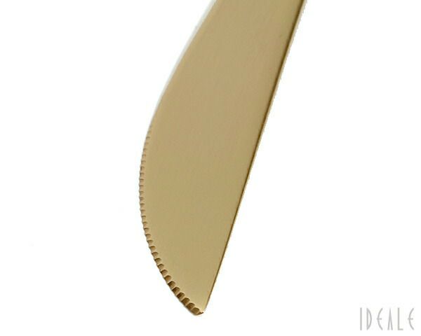 クチポール（Cutipol） ゴア/GOA ディナーナイフ ホワイトマットゴールド