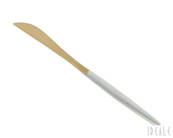 クチポール（Cutipol） ゴア/GOA ディナーナイフ ホワイトマットゴールド