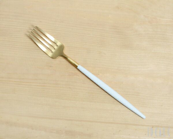 クチポール（Cutipol） ゴア/GOA ディナーフォーク ホワイトマットゴールド