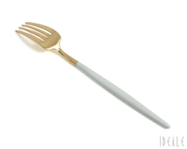 クチポール（Cutipol） ゴア/GOA ディナーフォーク ホワイトマットゴールド