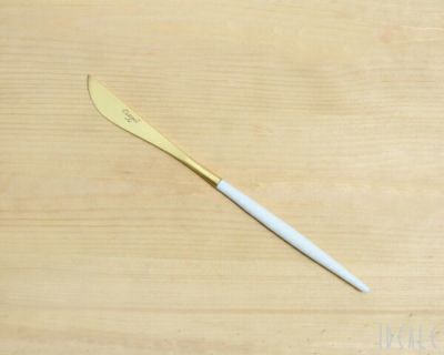 クチポール（Cutipol） ゴア/GOA デザートナイフ ホワイトマットゴールド