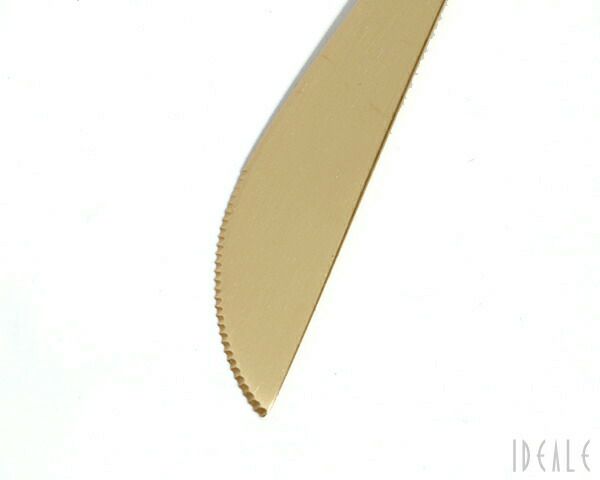 クチポール（Cutipol） ゴア/GOA デザートナイフ ホワイトマットゴールド