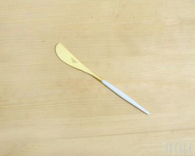 クチポール（Cutipol） ゴア/GOA バターナイフ ホワイトマットゴールド