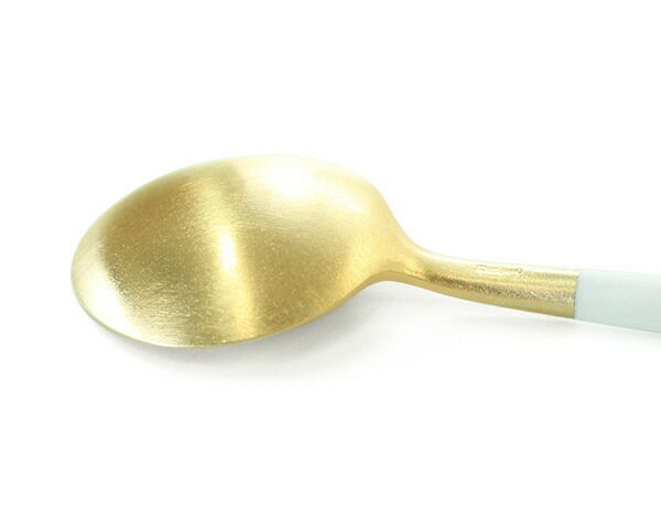 クチポール（Cutipol） ゴア/GOA ロングドリンクスプーン ホワイトマットゴールド