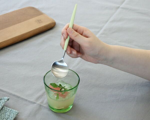 クチポール（Cutipol） ゴア/GOA デザートスプーン セラドン