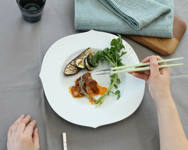 クチポール（Cutipol） ゴア/GOA 箸 + 箸置きセット セラドン