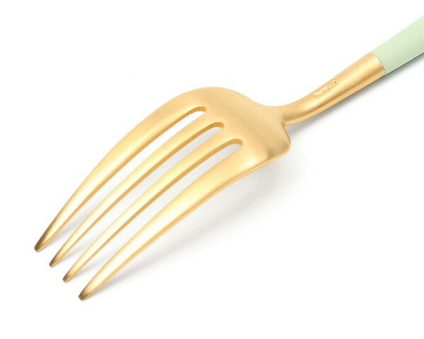 クチポール（Cutipol） ゴア/GOA ディナーフォーク セラドンマットゴールド