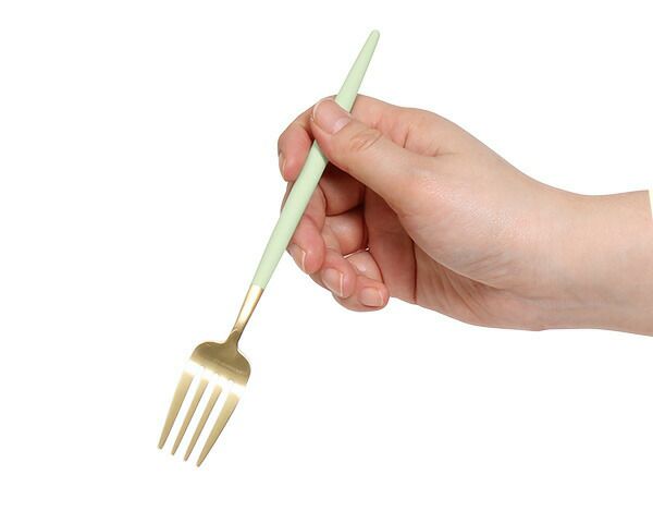 クチポール（Cutipol） ゴア/GOA デザートフォーク セラドンマットゴールド