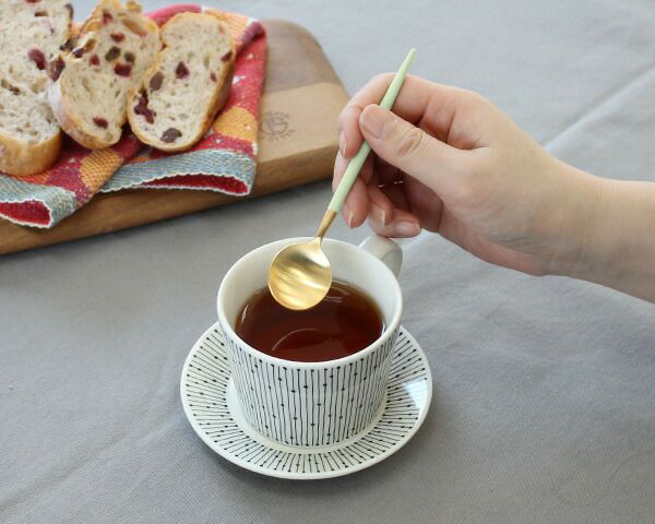 クチポール（Cutipol） ゴア/GOA コーヒー/ティースプーン セラドンマットゴールド