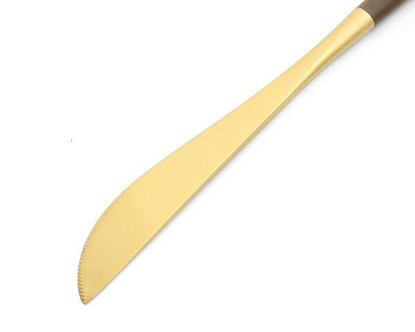 クチポール（Cutipol） ゴア/GOA ディナーナイフ ブラウンマットゴールド