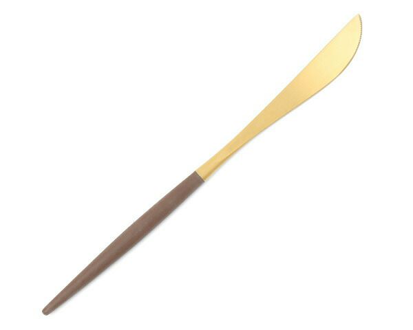 クチポール（Cutipol） ゴア/GOA ディナーナイフ ブラウンマットゴールド