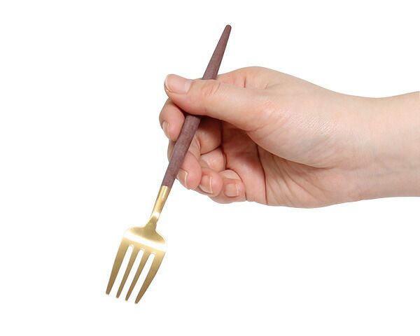 クチポール（Cutipol） ゴア/GOA デザートフォーク ブラウンマットゴールド