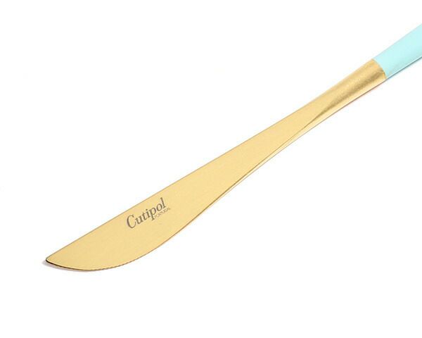 クチポール（Cutipol） ゴア/GOA デザートナイフ ターコイズマットゴールド