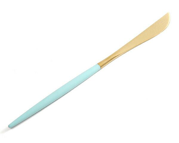クチポール（Cutipol） ゴア/GOA デザートナイフ ターコイズマットゴールド
