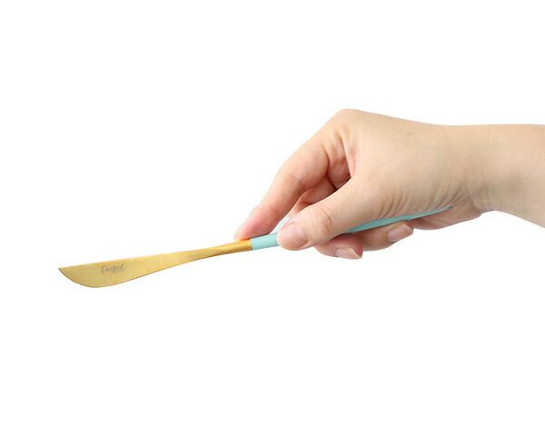 クチポール（Cutipol） ゴア/GOA デザートナイフ ターコイズマットゴールド