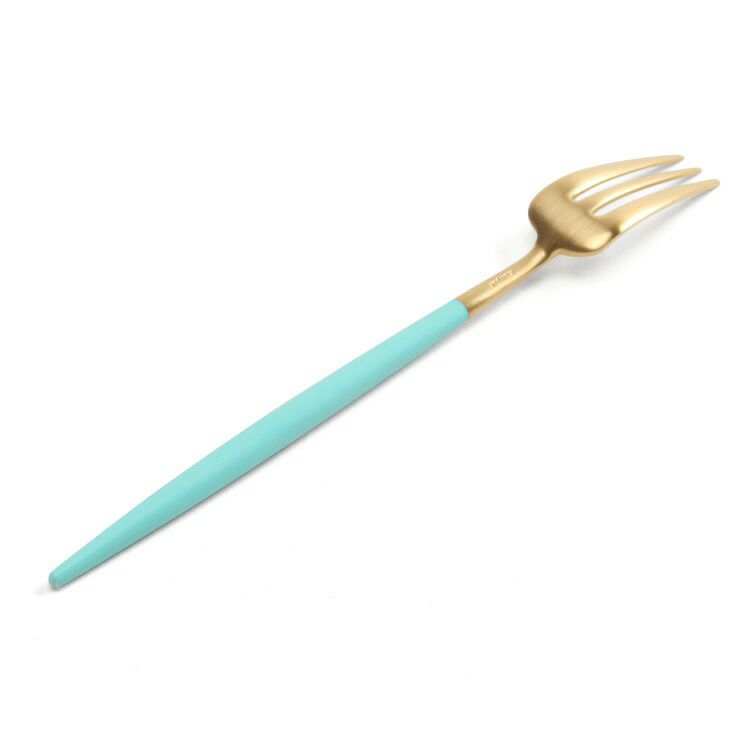 クチポール（Cutipol） ゴア/GOA ケーキフォーク ターコイズマットゴールド