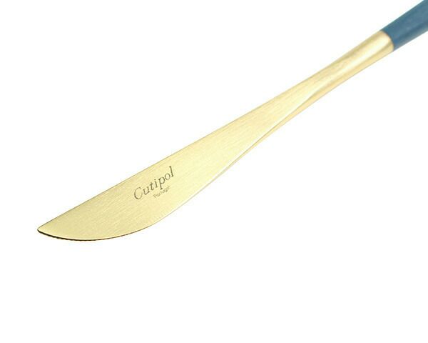 クチポール（Cutipol） ゴア/GOA デザートナイフ ブルーマットゴールド