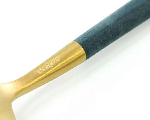 クチポール（Cutipol） ゴア/GOA デザートスプーン ブルーマットゴールド