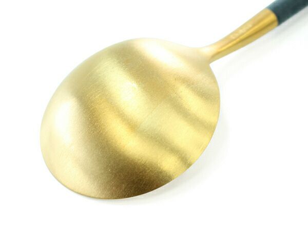 クチポール（Cutipol） ゴア/GOA デザートスプーン ブルーマットゴールド