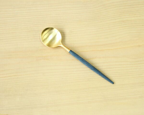 クチポール（Cutipol） ゴア/GOA コーヒー/ティー スプーン ブルーマットゴールド