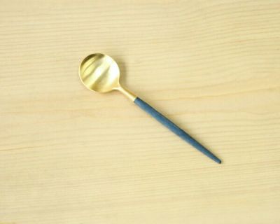 クチポール（Cutipol） ゴア/GOA コーヒー/ティー スプーン ブルーマットゴールド