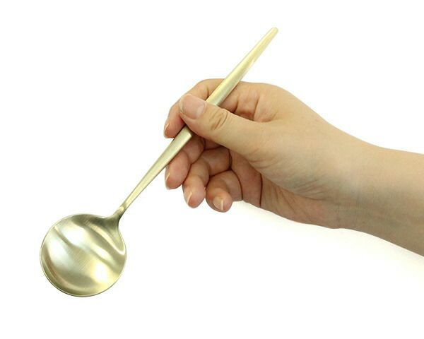 クチポール（Cutipol） ムーンマット/MOON MATT ディナースプーン シャンパン