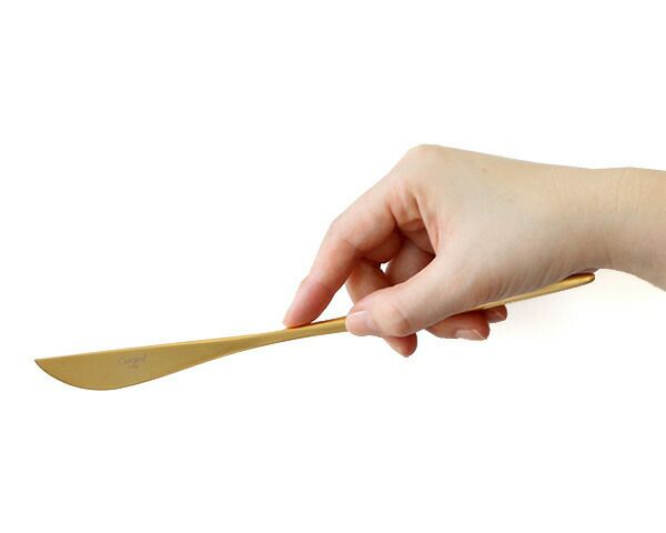 クチポール（Cutipol） ムーンマット/MOON MATT ディナーナイフ ゴールド